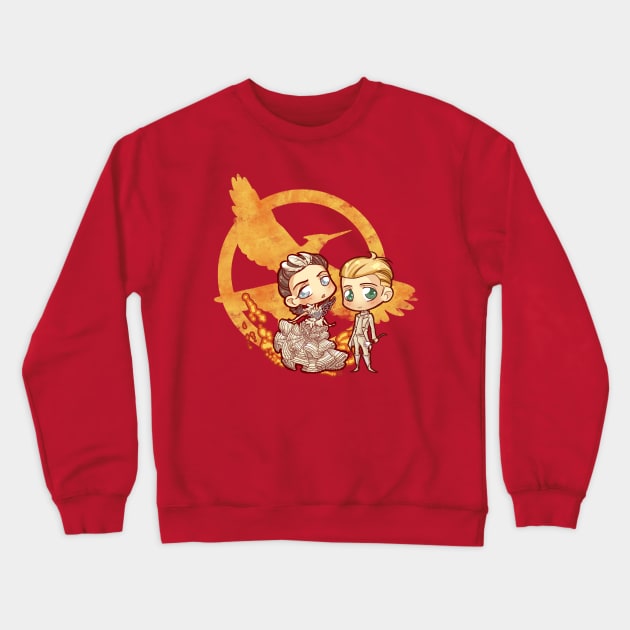 Hunger Chibi Games Crewneck Sweatshirt by blatterbury